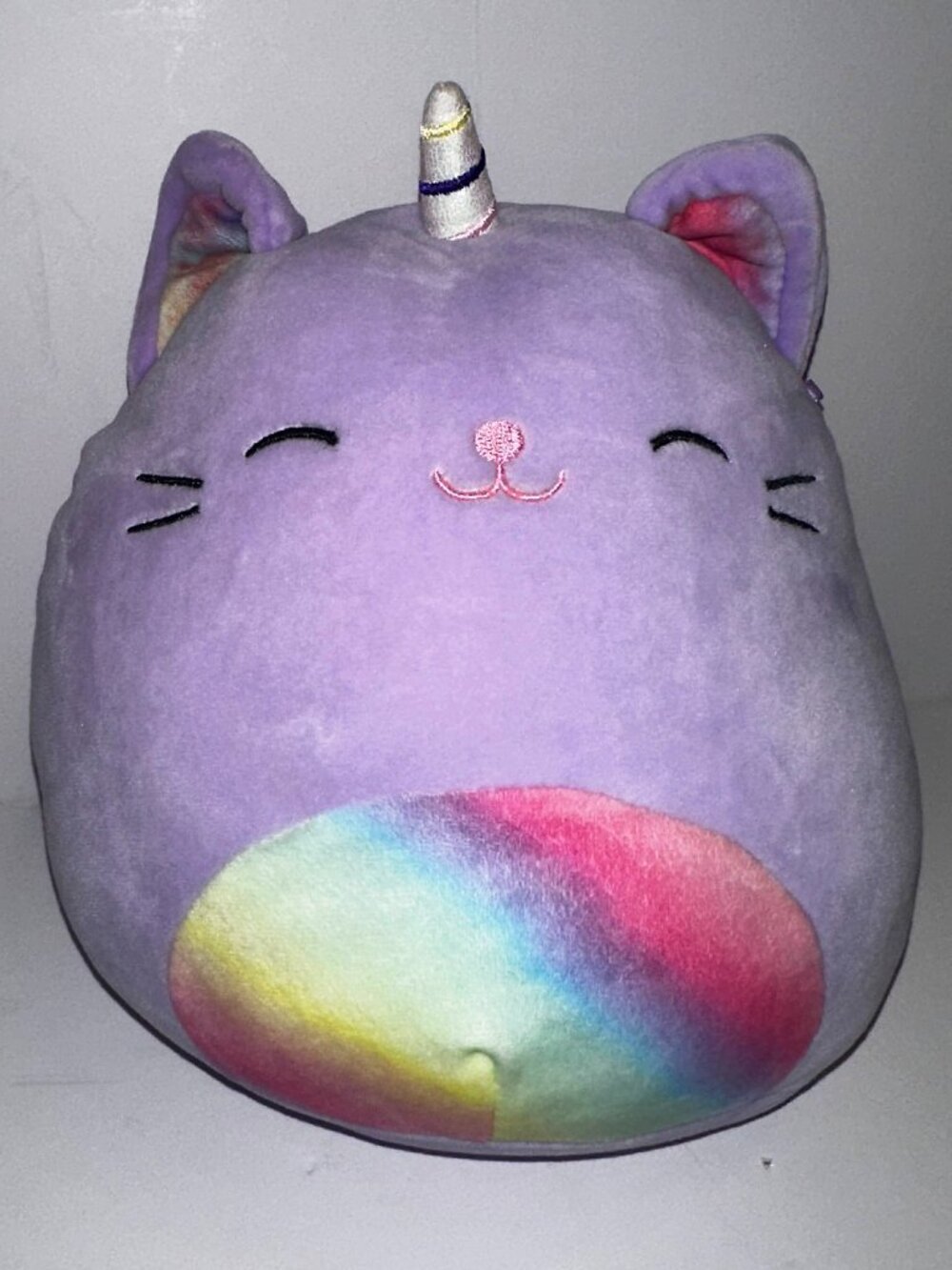 Kellytoy Squishmallows Vienna The Caticorn Unicorn Cat Plush Rainbow 8" 2019